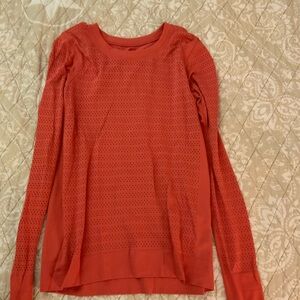 lululemon athletica Orange Long Sleeve Top